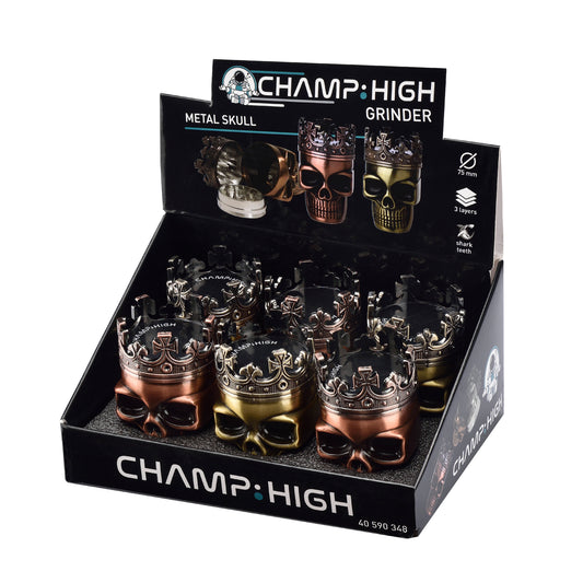 CHAMP METAL SKULL GRINDER 7.5CM - 3 LAYERS X 9 40590348
