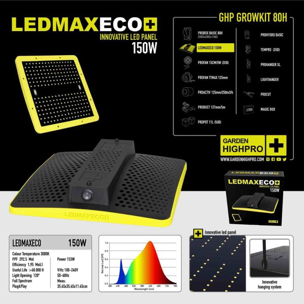 Garden Highpro LEDMAXECO 150 w Sistema di illuminazione LED